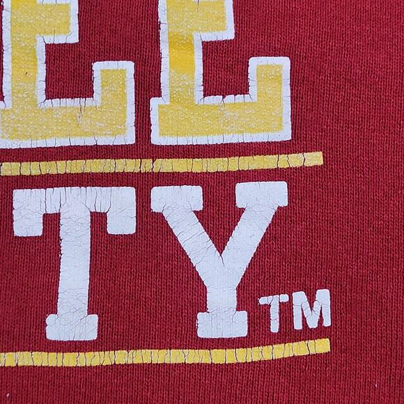 Vintage Y2K Tuskegee University Hoodie Women Small 19x23 Red - Picture 13 of 15